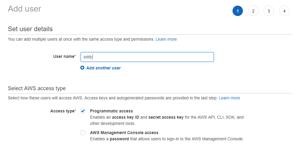 Aws Generate Access Key For User